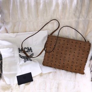 MCM Visetos Monogrammed Med Crossbody - AUTHENTIC